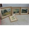Image 1 : 4 Vintage Pictures largest 18x14