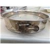 Image 3 : Pyrex Pie Plates, 7 Metal Loaf Pans, Creamer, Sugar Bowl &