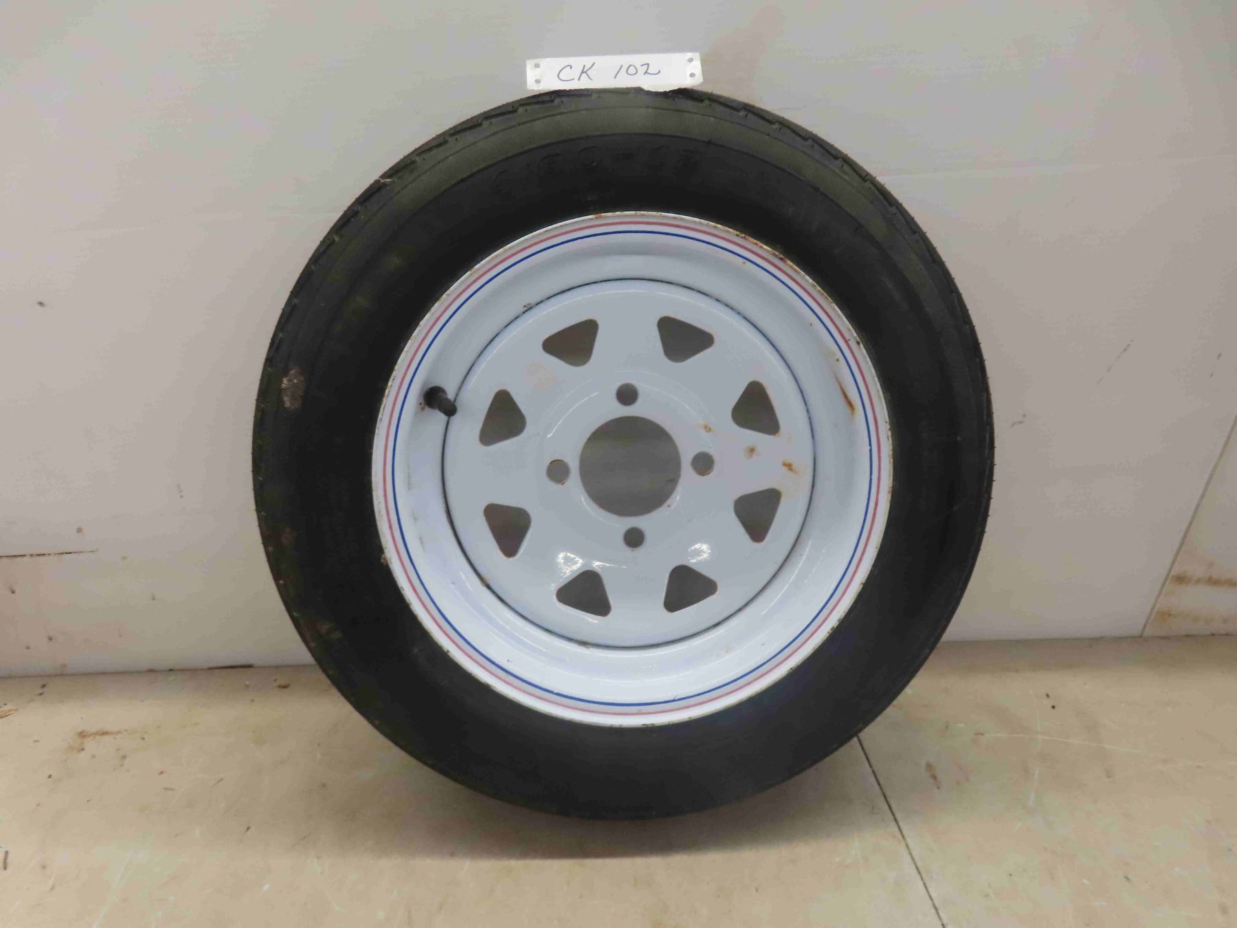 New 4 Bolt Trailer Tire & Rim 4.80 x 12