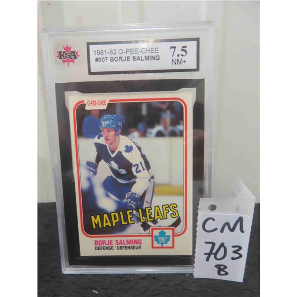 Graded Borje Salming Card 