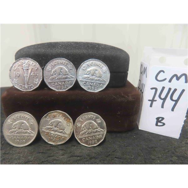 1940s & 1950s Canada 5 Cent Collection 