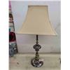 Image 2 : 2 Table Lamps with Shades 26'' Tall 
