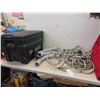 Image 1 : 2'' Rigid PVC Conduit, 3 Lengths of Flex Hose, Rubbermaid Tote 