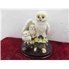 Image 2 : 2 Musical Snow Globes, Owl Figure 8'' High 