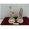 Image 1 : 2 Figures on Marble Base 13'' Tall 