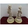 Image 2 : 2 Figures on Marble Base 13'' Tall 