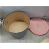Image 2 : Vintage Eatons Hat Box with 2 Hats, Fur Style Collar, Compact,