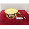 Image 1 : Vintage Childs Toy Drum with Circus Animals & Clowns 