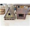 Image 2 : Bird & Squirrel Feeder, 2 Bird Houses, Handmade Basket &