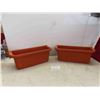 Image 1 : 2 Rondine Balcony, Fence or Deck Railing Planters with Adjustable
