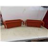 Image 2 : 2 Rondine Balcony, Fence or Deck Railing Planters with Adjustable