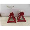 Image 3 : Pair of Heavy Steel Jack Stands Marked 'TS 2.75' 