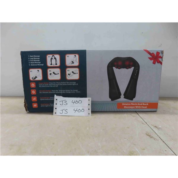 New Shiatsu Neck and Back Massager with Heat 