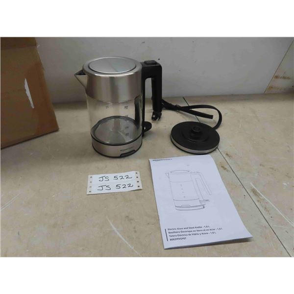 New Amazon Basics Electric Glass Kettle 