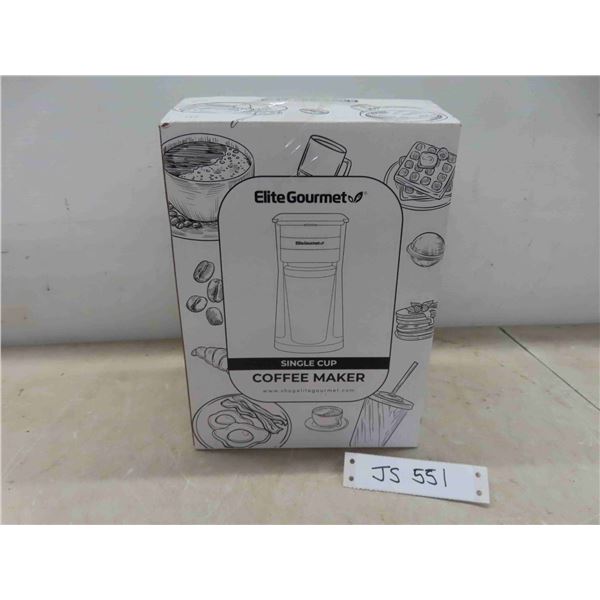 New Elite Gourmet Single Cup Coffee Maker 