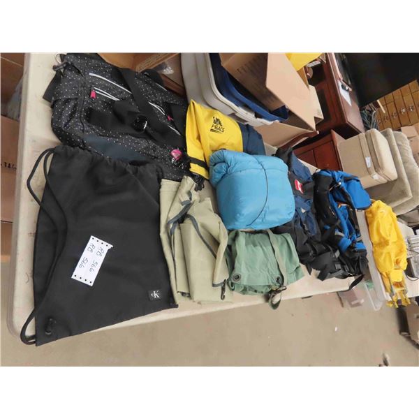 Backpacks, Tote Bags, Sleeping Bag 