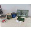 Image 1 : Bear Picture on Stone 11'' x 5'' , Tobacco Tins & 4 Coil Stove 