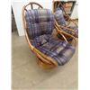 Image 2 : 2 Swivel Matching Bamboo Chairs 