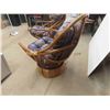 Image 8 : 2 Swivel Matching Bamboo Chairs 