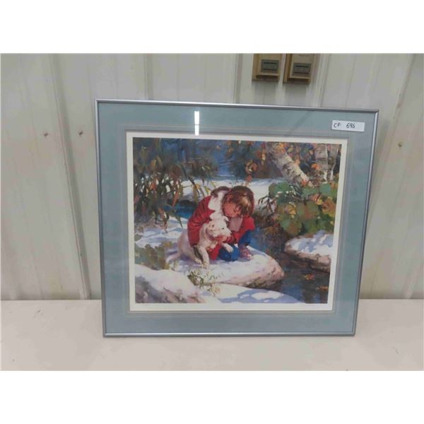 Framed Josh Trinadad Print 25 1/2'' x 29'' 