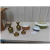 Image 1 : Pyrex Casserole Dish, Mixing Bowls, Brass Vase, Brass 