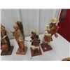 Image 3 : 10 Paper Mache Tropical Figurines 