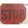 Image 2 : Old Heavy Metal Stop Sign 