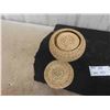 Image 8 : 3 First Nations Sweet Grass Nesting Baskets. Largest 