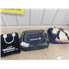Image 1 : 3 Vintage Airline Flight Crew Bags : Air Canada, Wardair, 