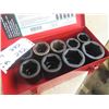 Image 2 : 9pce 1'' Impact Sockets Metric with Metal Case , 