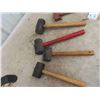 Image 2 : 4pce Pry Bar Set 6'' - 20'' , Rubber Mallet, Roofers Hatchet 