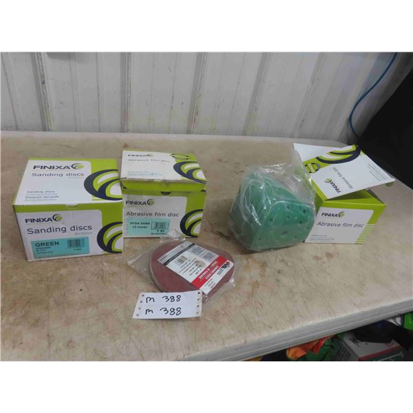 3 Boxes of Finiva Abrasive Film Disc & Sanding Disc 