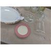 Image 2 : Alabaster Lamp , Reamer,  Serving Dishes, Platter 