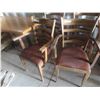 Image 8 : Double Pedestal Café Table with 4 Chairs 30'' x 48'' x 27'' 