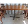 Image 2 : Single Pedestal Café Table with 4 Chairs 30'' x 48'' x 27'' 