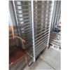 Image 2 : Rolling Aluminum Tray Rack 68'' x 20'' x 26'' 