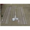 Image 1 : 4 Closet Wire Shelves (2) 16'' x 48'' , (2) 12'' x 24''