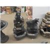 Image 1 : 2 Bear Rock Fountains 36'' Tall + 26'' Tall 