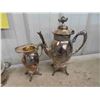 Image 2 : Silver Plated Servingware , Coffee Pot, Candle Holder & More 