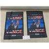 Image 1 : 2 Trump Flags 18'' x 12'' 