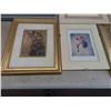 Image 2 : 9 Framed Pictures Largest 13'' x 17'' , 3 Clocks 