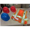 Image 1 : 3 Hard Hats, Safety Vest 