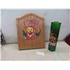Image 1 : Dartboard in Case, Roll of Plastic Moosehead Lager Banners 