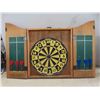 Image 2 : Dartboard in Case, Roll of Plastic Moosehead Lager Banners 