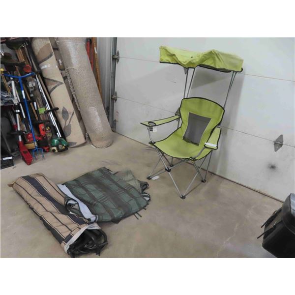Fold Up Lawn Chair with Canopy, Tent/Canopy