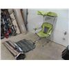 Image 1 : Fold Up Lawn Chair with Canopy, Tent/Canopy