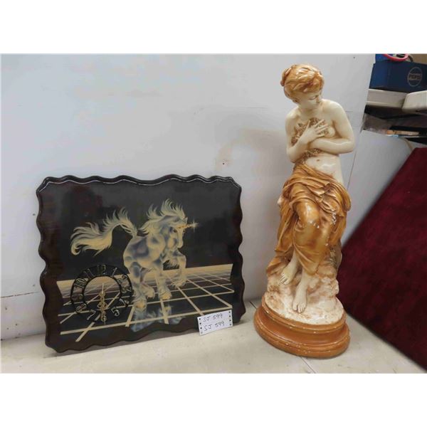 28'' Tall Statue (Had Damage, Owner Repaired) , Unicorn