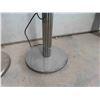 Image 2 : 2 Brushed Stainless Finish Stand Up Lamps 59'' + 