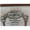 Image 2 : Framed Certificate Grand Lodge of Manitoba Ancient