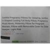 Image 2 : Sasttie Pregnancy Pillows for Sleeping, Jumbo U Shaped Cooling 